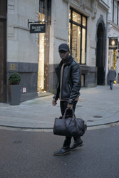 Leather Weekend Bag Brown Liam