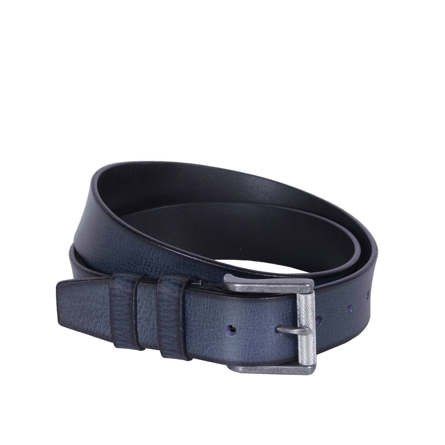 Leather Belt Aayden Navy