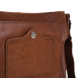 Leather Shoulder Bag Cognac Bodin