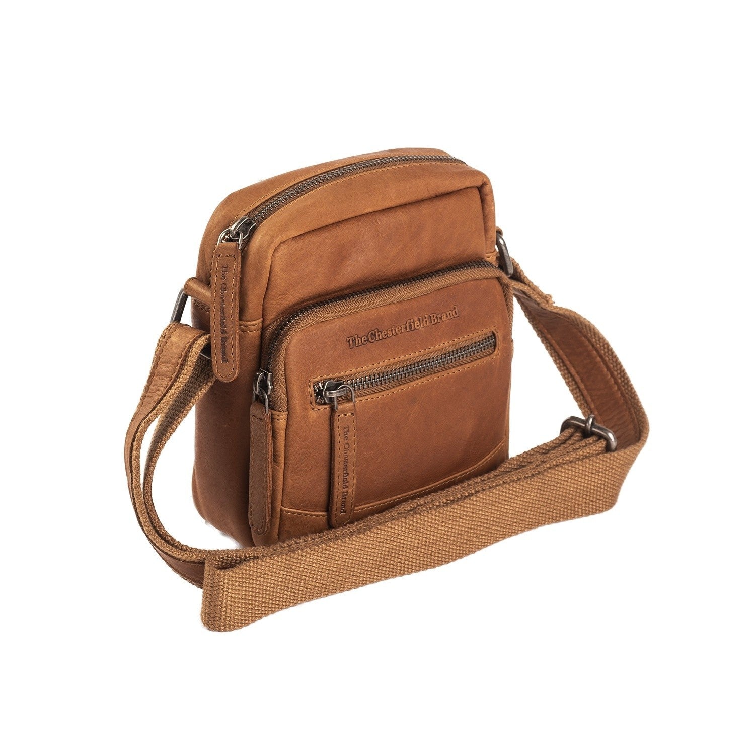 Leather Shoulder Bag Cognac Bremen