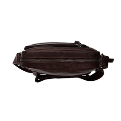 Leather Shoulder Bag Brown Dessau