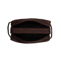 Leather Toiletry Bag Brown Stefan