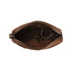 Leather Key Pouch Cognac Corey