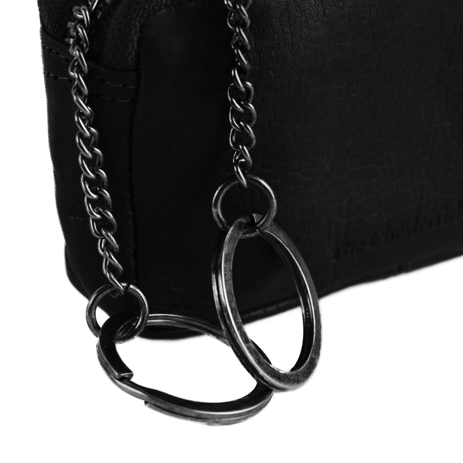 Leather Key Pouch Black Corey