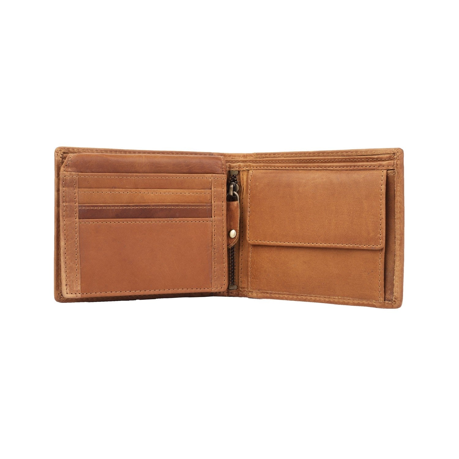 Leather Wallet Cognac Alvina