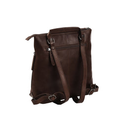 Leather Backpack Brown Elise