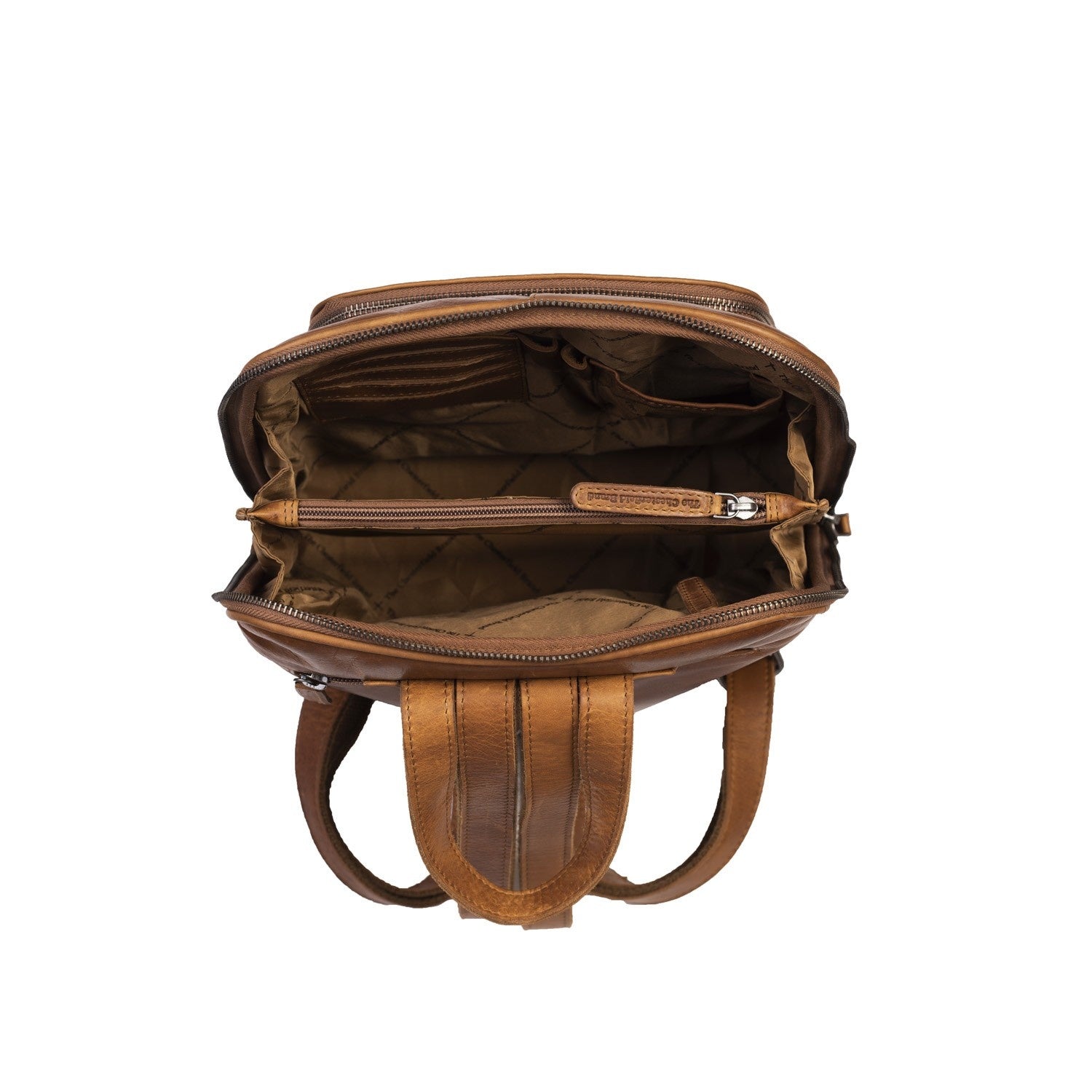 Leather Backpack Cognac Naomi