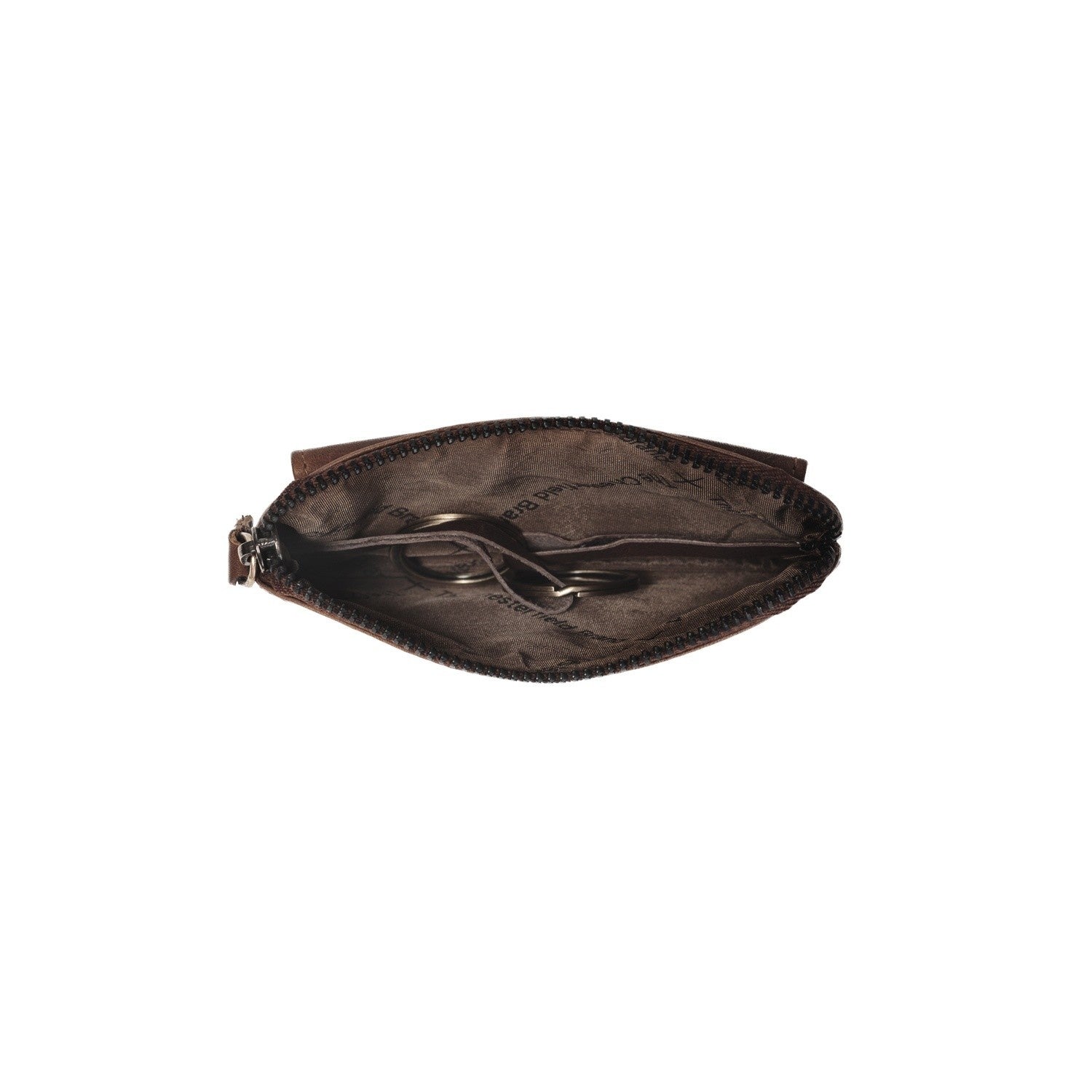 Leather Key Pouch Brown Oliver