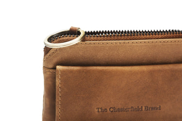 Leather Key Pouch Cognac Oliver