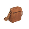 Leather Shoulder Bag Cognac Bremen