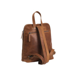 Leather Backpack Cognac Naomi