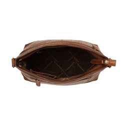 Leather Shoulder Bag Cognac Annic