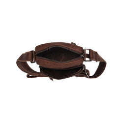 Leather Shoulder Bag Brown Bremen