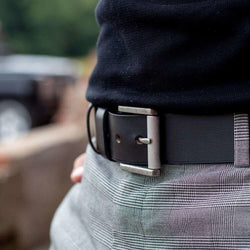 Leather Belt Aayden Black