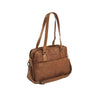 Leather Shoulder Bag Cognac Barcelona