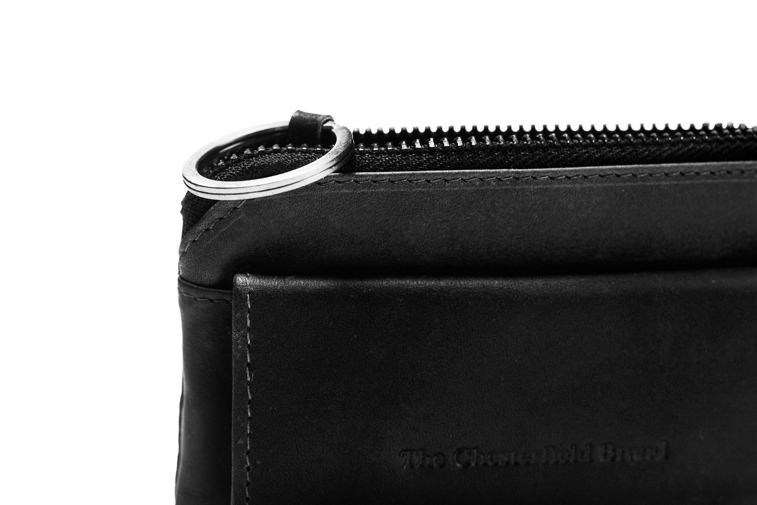 Leather Key Pouch Black Oliver