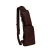 Leather Crossbody Bag Brown Logan