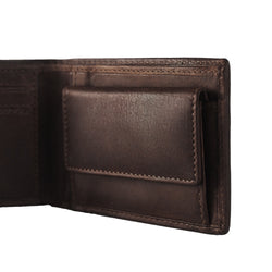 Leather Wallet Brown Enzo