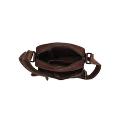 Leather Shoulder Bag Brown Birmingham