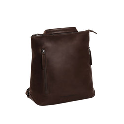 Leather Backpack Brown Elise