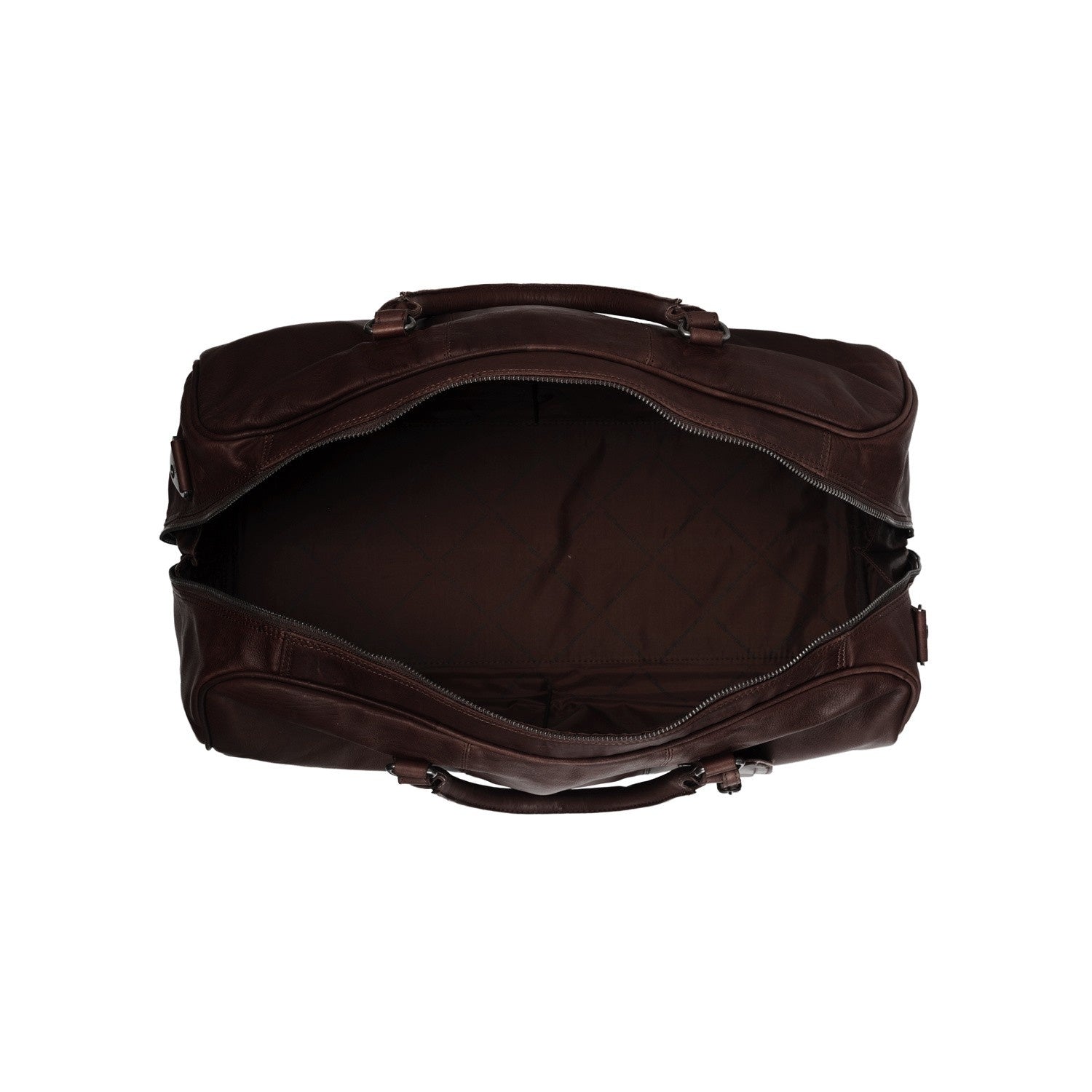 Leather Weekend Bag Brown William