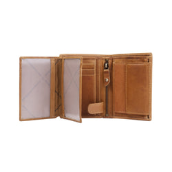 Leather Wallet Cognac Hazel