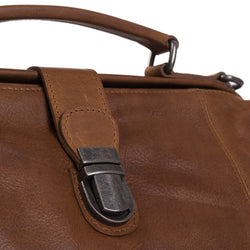 Leather Doctors Bag Cognac Shaun