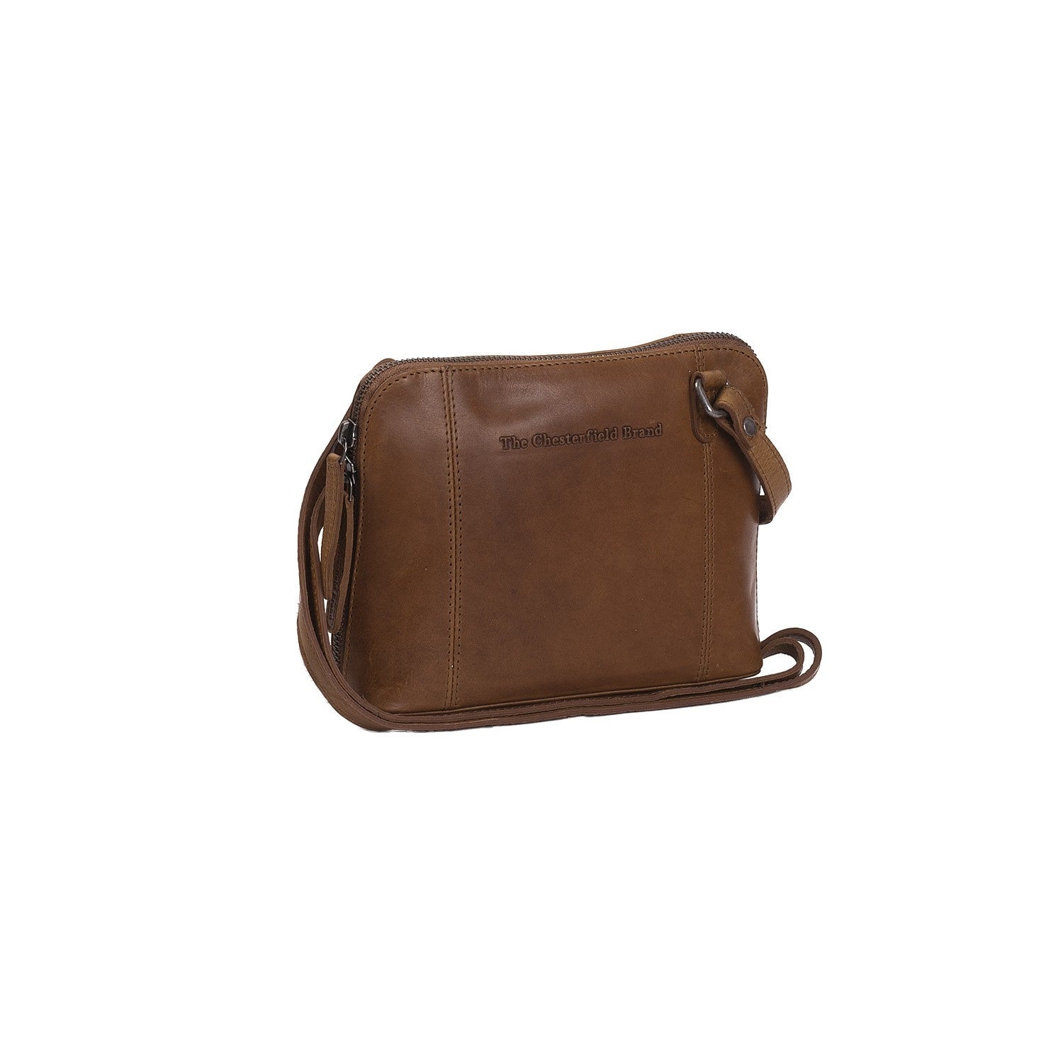 Leather Shoulder Bag Cognac River