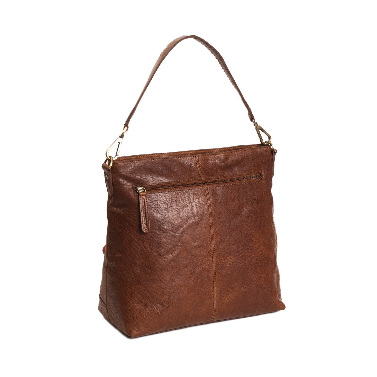 Leather Shoulder Bag Cognac Annic