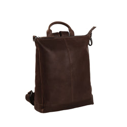 Leather Backpack Brown Saar