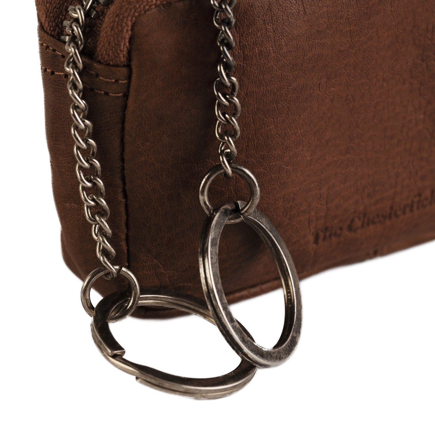 Leather Key Pouch Cognac Corey