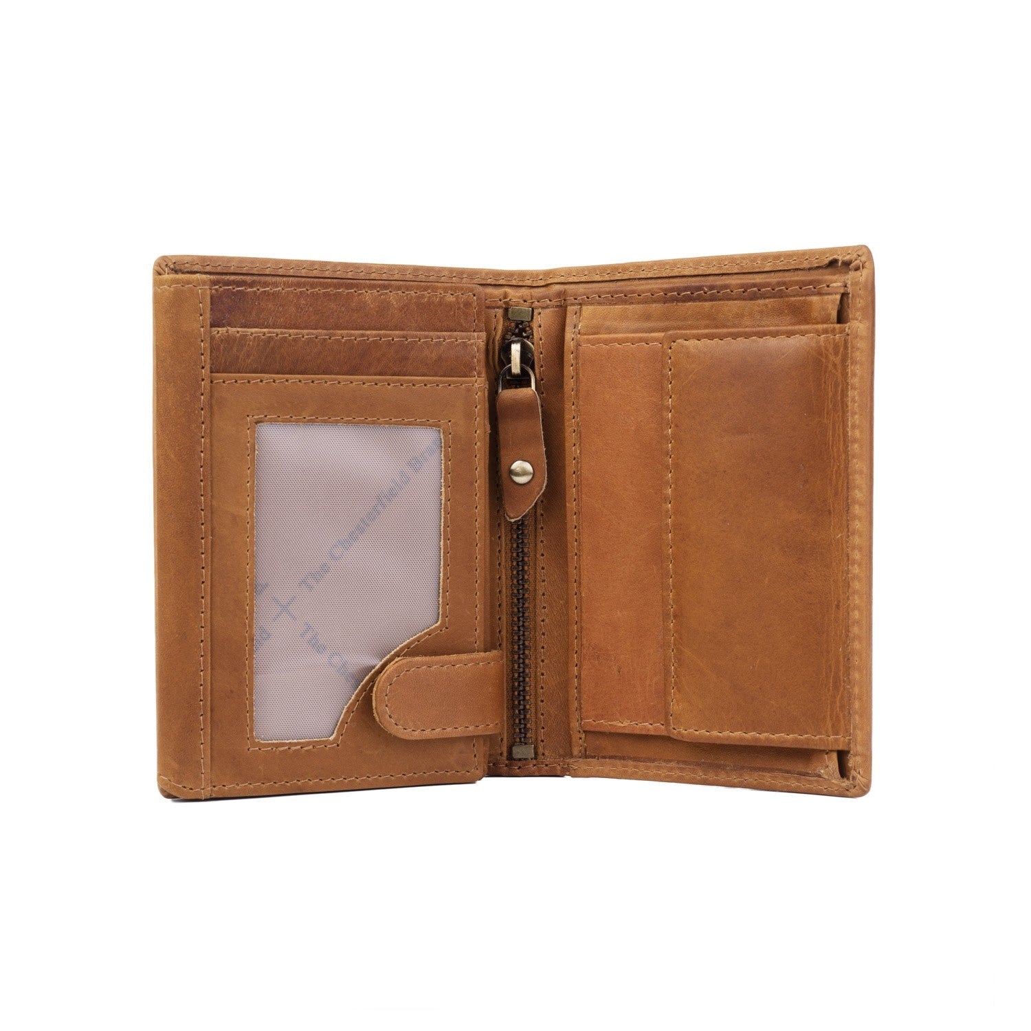 Leather Wallet Cognac Hazel