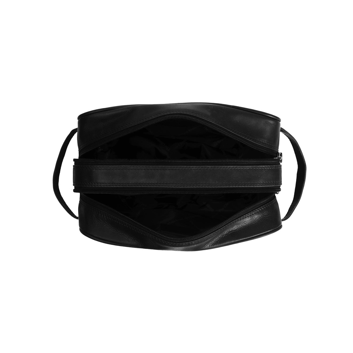 Leather Toiletry Bag Black Stacey