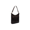 Leather Shoulder Bag Brown Tunis Black Label