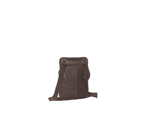 Leather Shoulder Bag Brown Lou