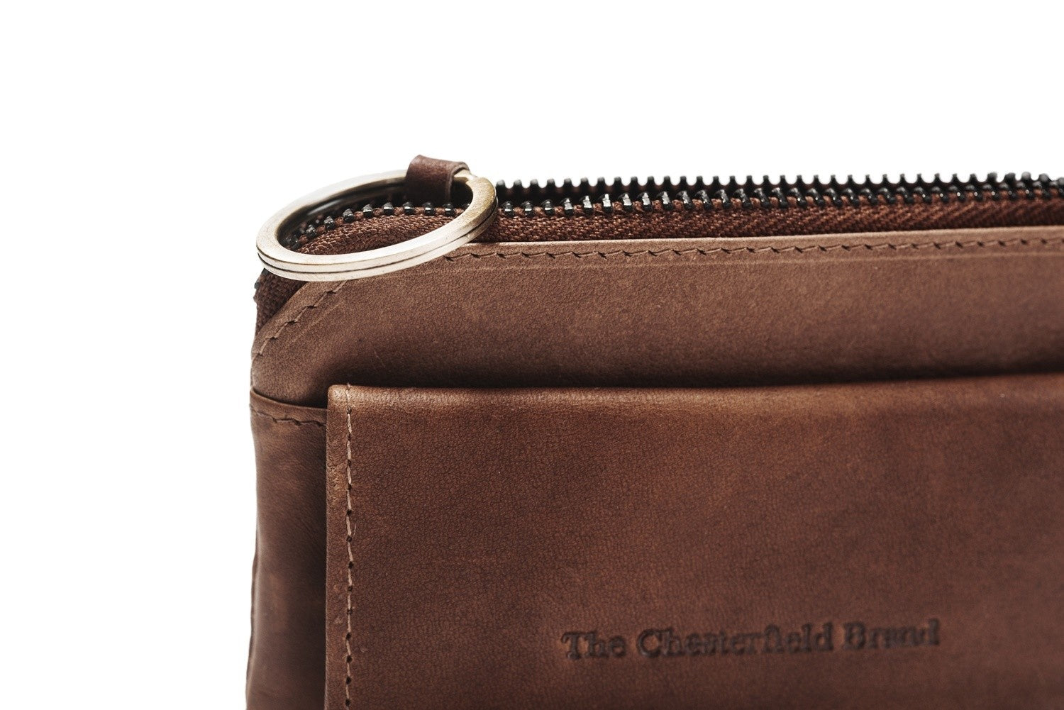 Leather Key Pouch Brown Oliver