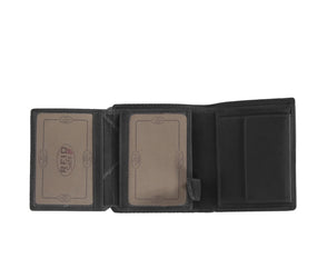 Leather Wallet Black Carl