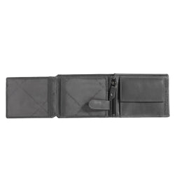 Leather Wallet Black Marion