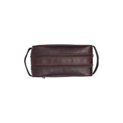 Leather Toiletry Bag Brown Stacey