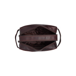 Leather Toiletry Bag Brown Stacey