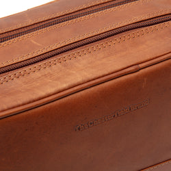 Leather Toiletry Bag Cognac Stacey