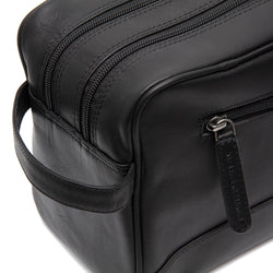 Leather Toiletry Bag Black Stefan