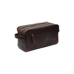 Trousse de Toilette en Cuir Marron Stefan