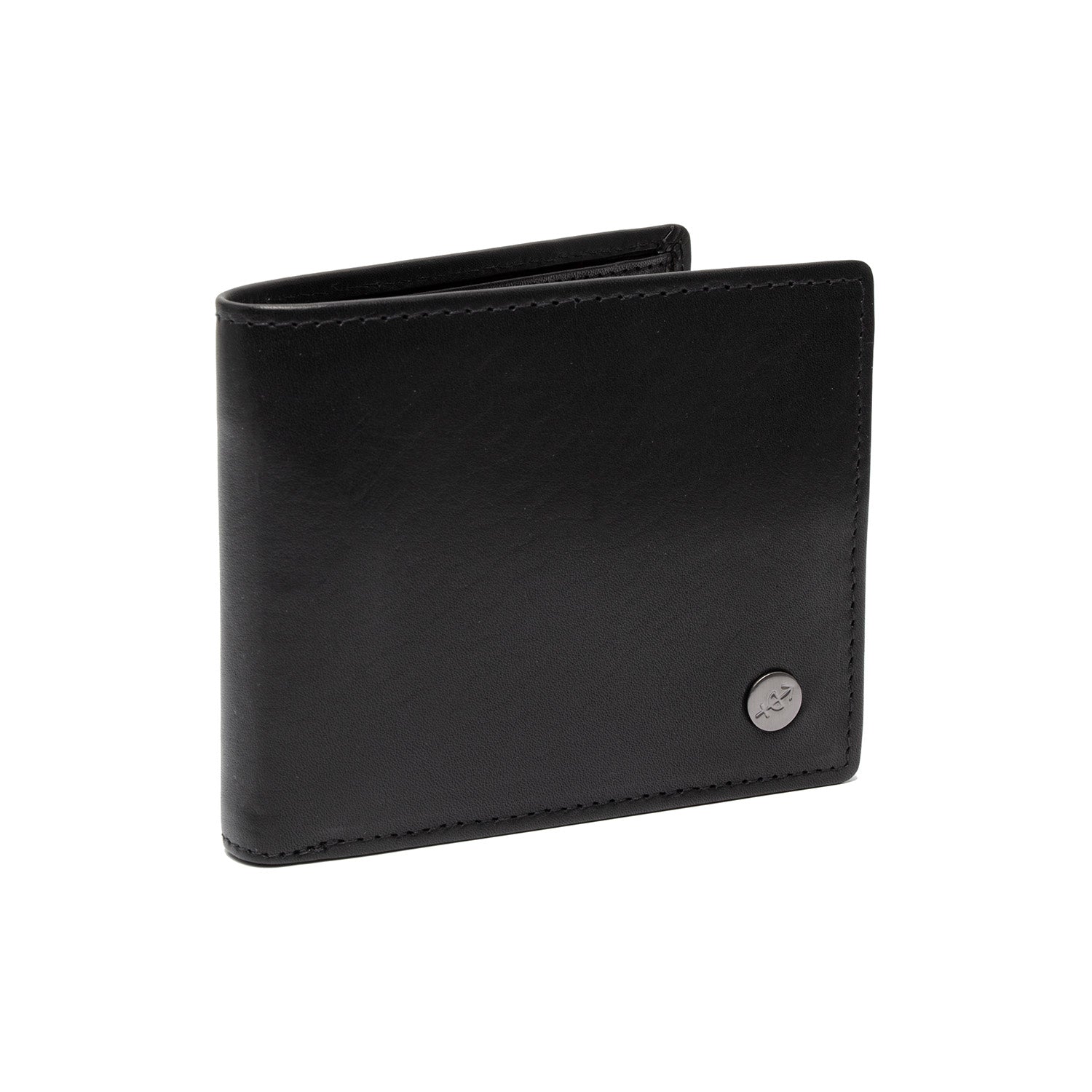 Leather Wallet Black Positano