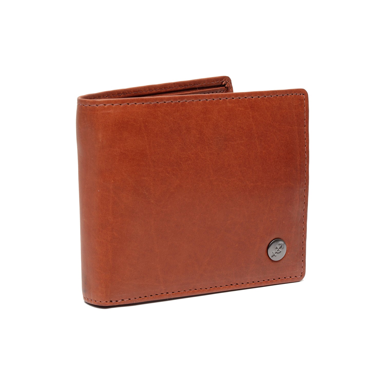 Leder Portemonnaie Cognac Positano