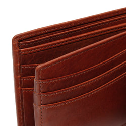 Leather Wallet Cognac Positano