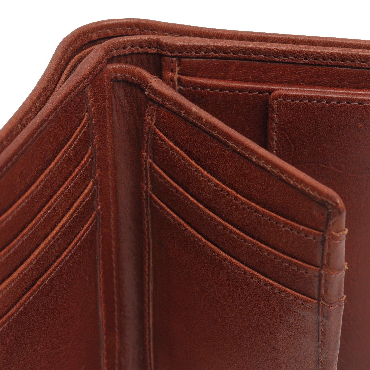 Leather Wallet Cognac Manerba