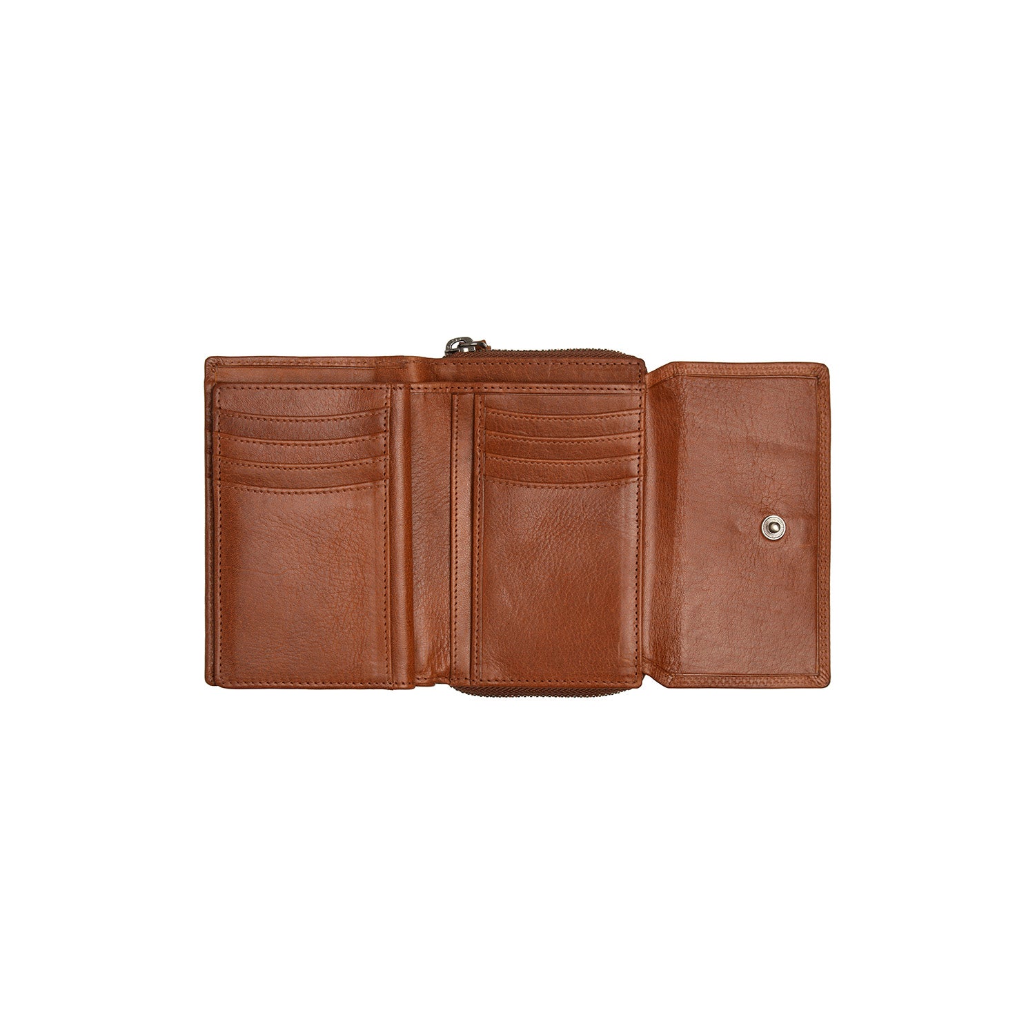 Leather Wallet Cognac Salviano