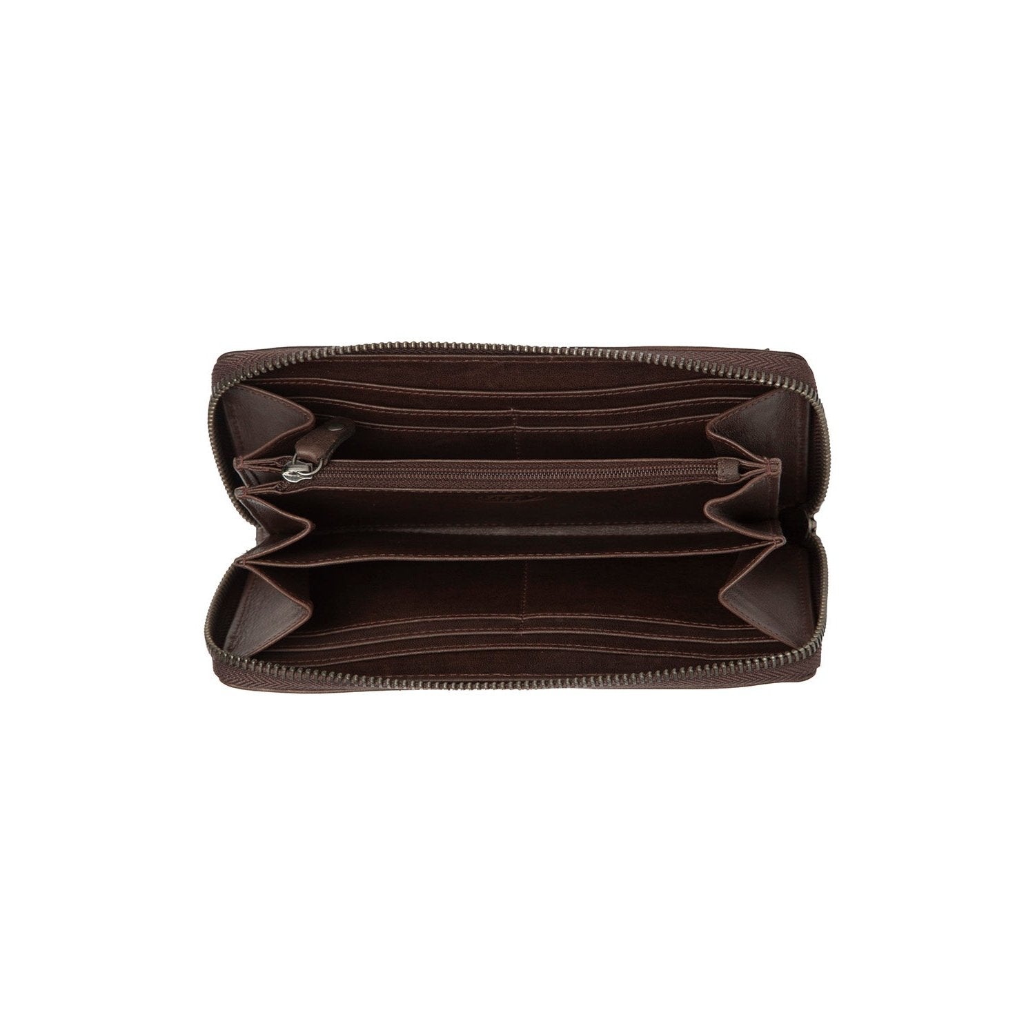 Leather Wallet Brown Livorno