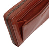 Leather Wallet Cognac Livorno